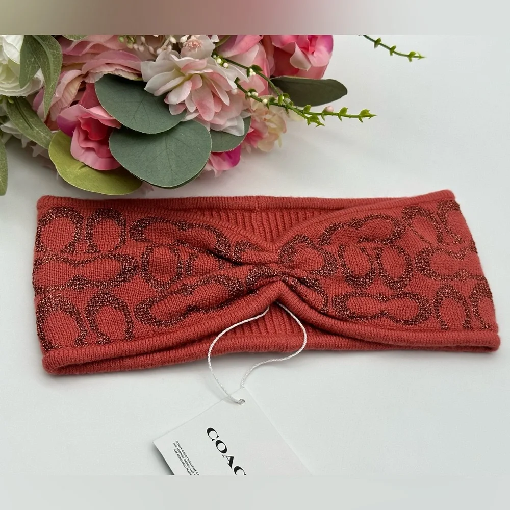 Coach Signature Knit Headband